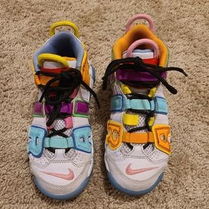 NIKE AIR MORE UPTEMPO MULTI COLOR-KIDS